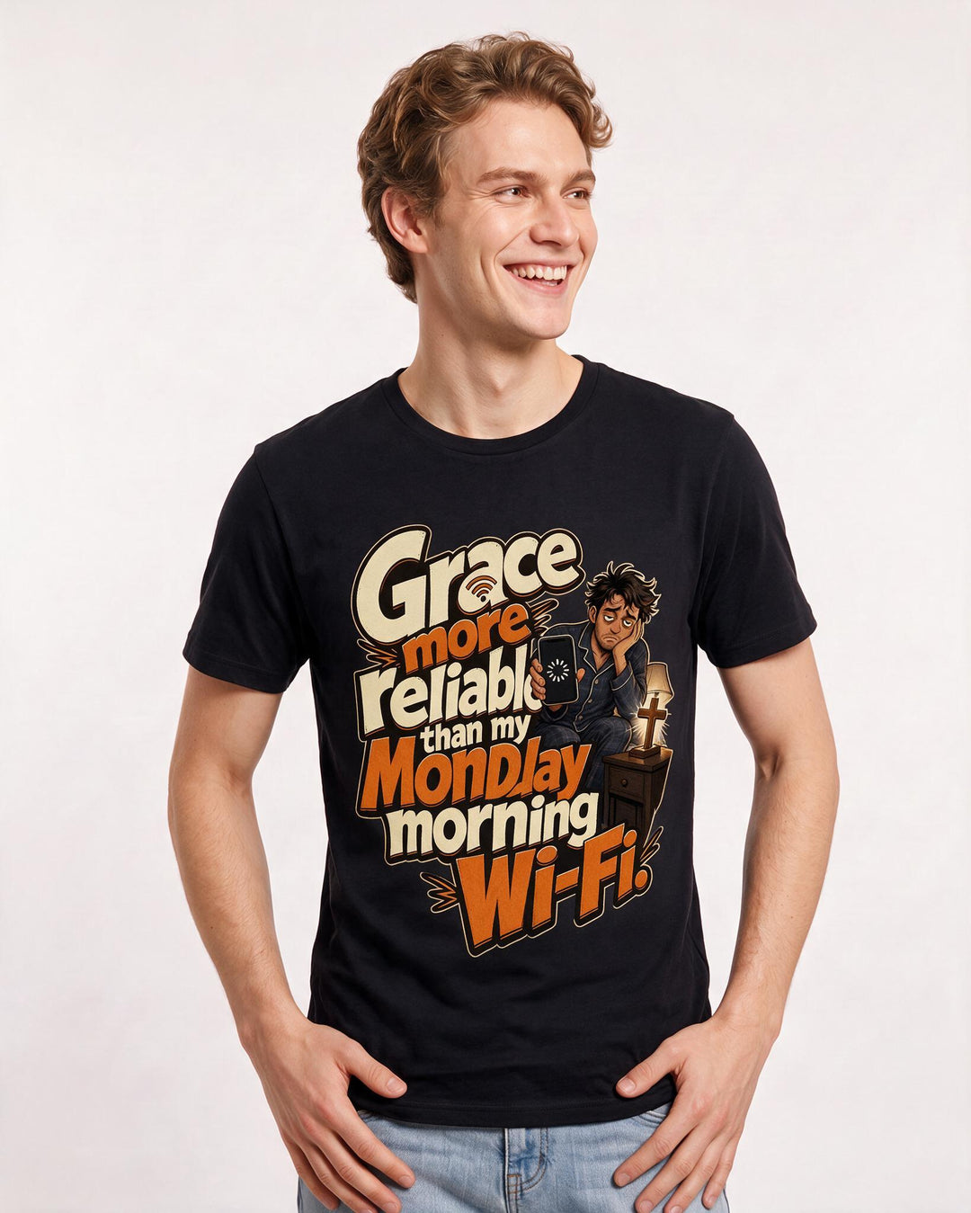 Christian Faith Black T-Shirt for Men – Everyday Expression Graphic Tee product image 1