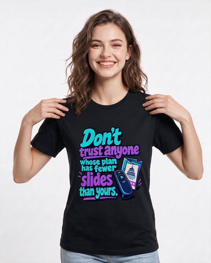 Political Statement Black T-Shirt for Women – Everyday Expression Graphic Tee product image 1