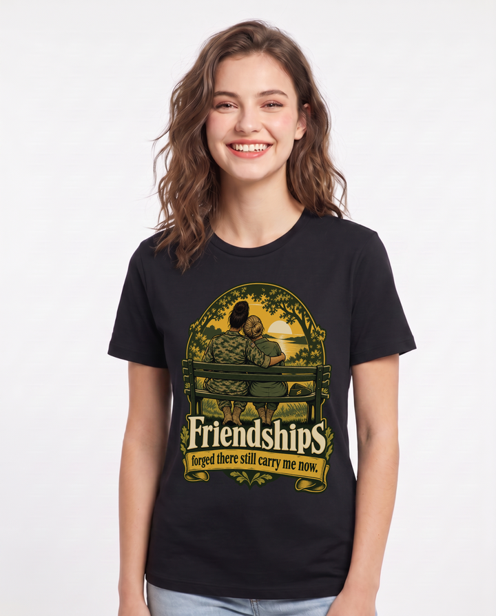 Veteran Black T-Shirt for Women – Everyday Expression Graphic Tee product image 3
