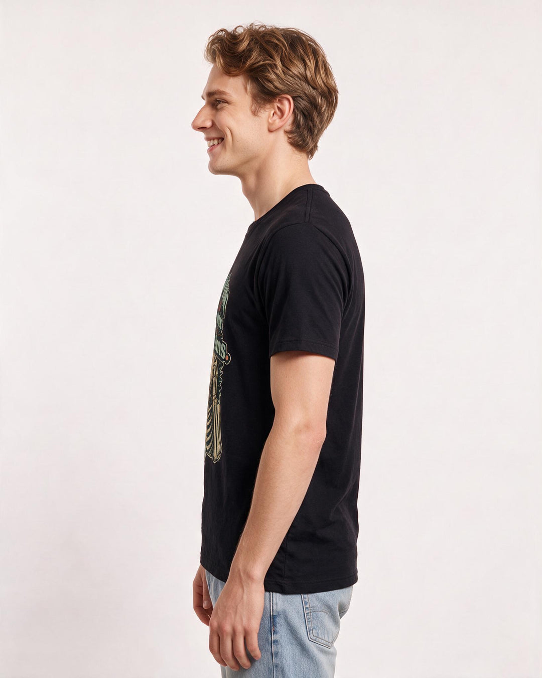 Halloween Black T-Shirt for Men – Halloween Theme Graphic Tee product image 2