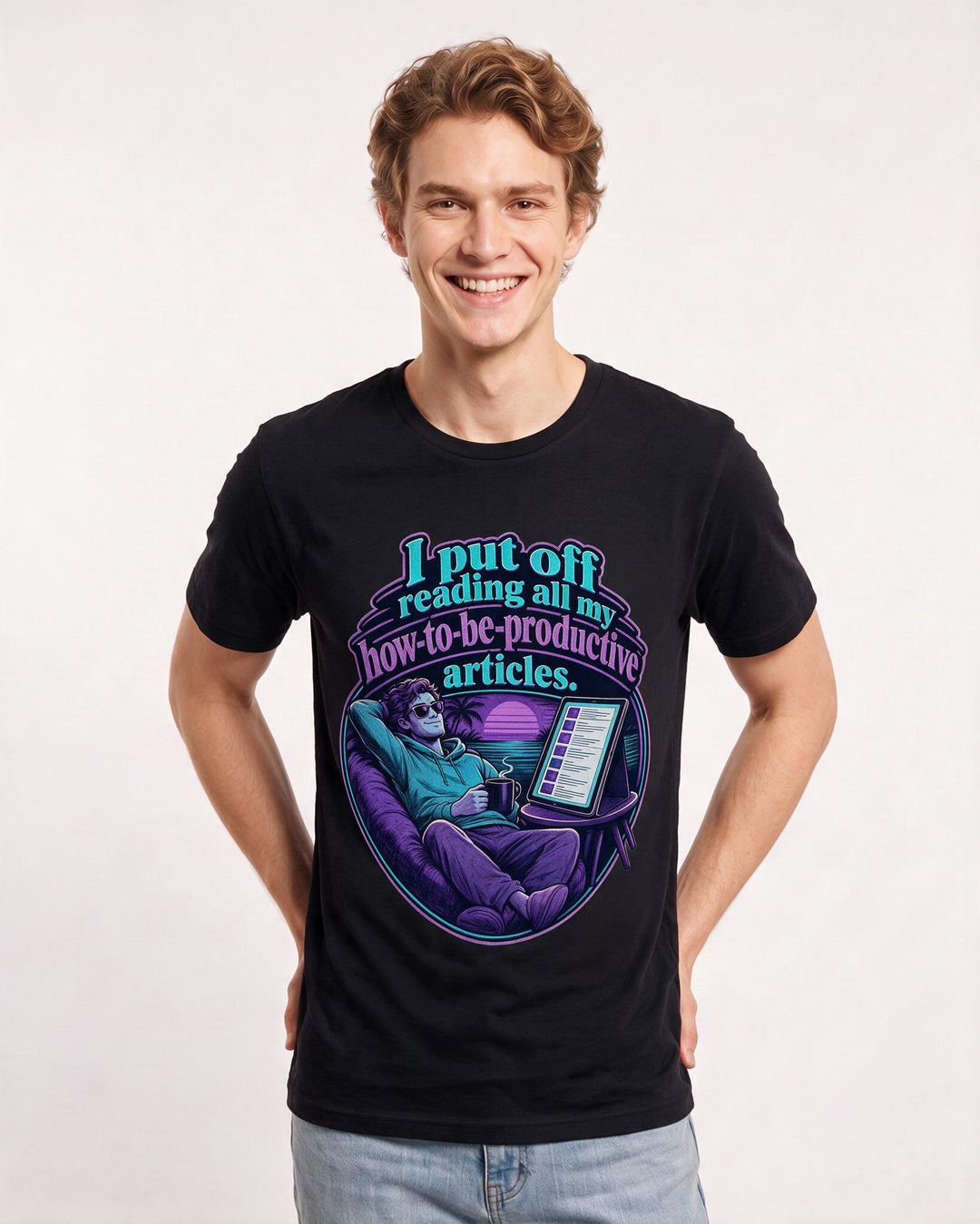 Meme Black T-Shirt for Men – Everyday Expression Graphic Tee product image 1