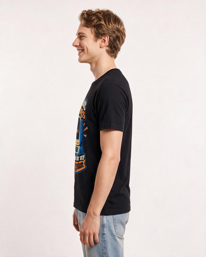 Neurodiversity Black T-Shirt for Men – Everyday Expression Graphic Tee product image 2
