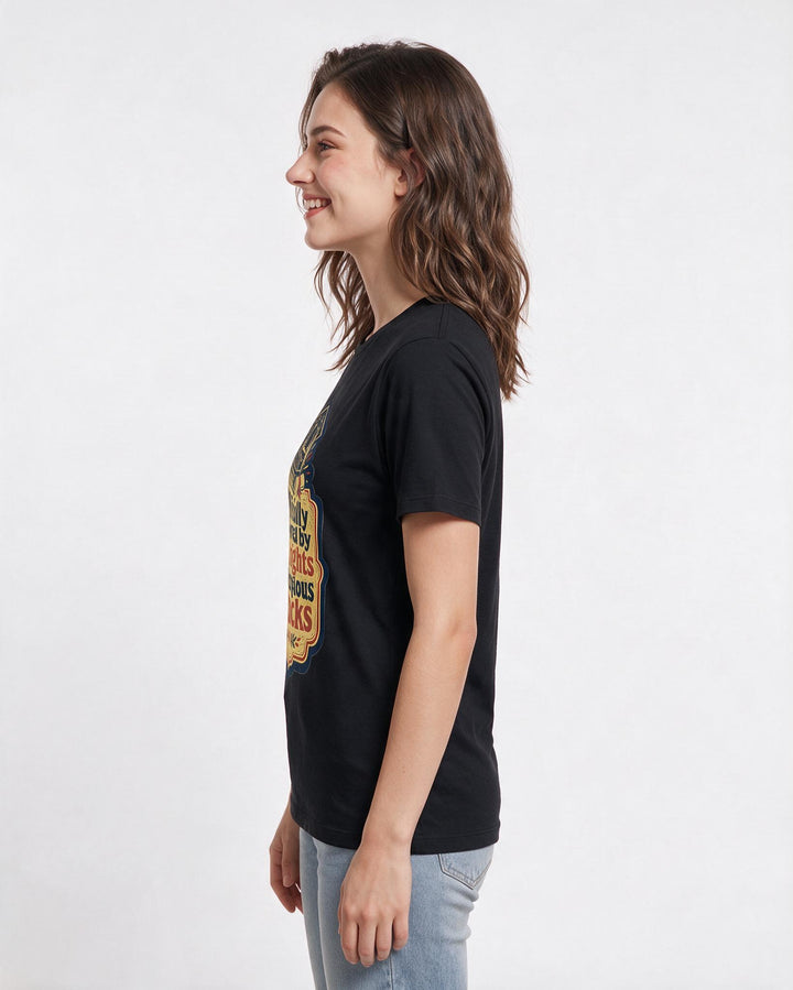 Graduation Gift Women's Black T-Shirt - Officially powered by late product image 2