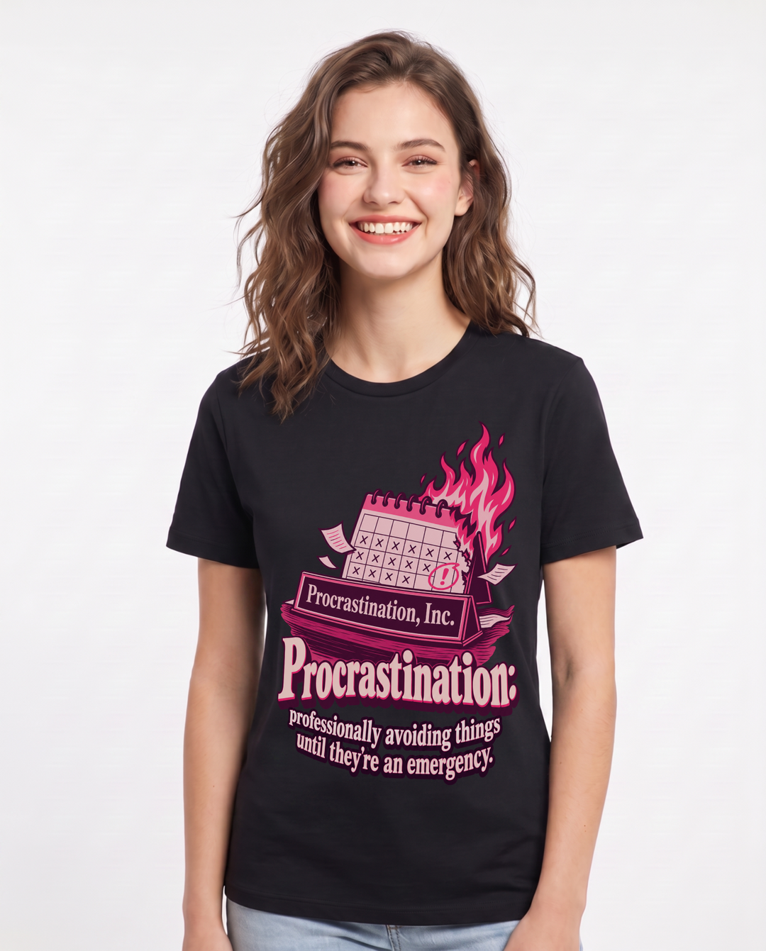 Meme Black T-Shirt for Women – Everyday Expression Graphic Tee product image 3