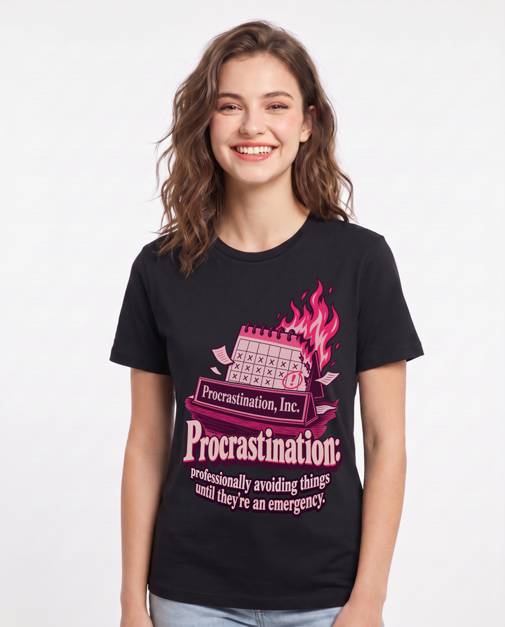 Meme Black T-Shirt for Women – Everyday Expression Graphic Tee product image 3