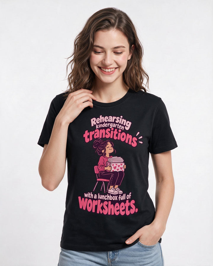 Teacher Black T-Shirt for Women – Everyday Expression Graphic Tee product image 1