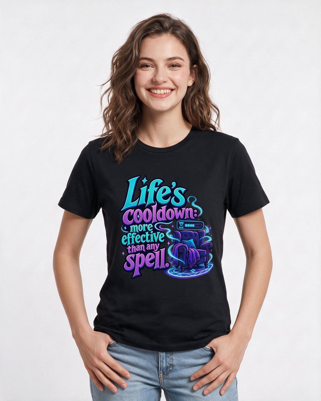 Gaming Black T-Shirt for Women – Game Night Graphic Tee product image 1