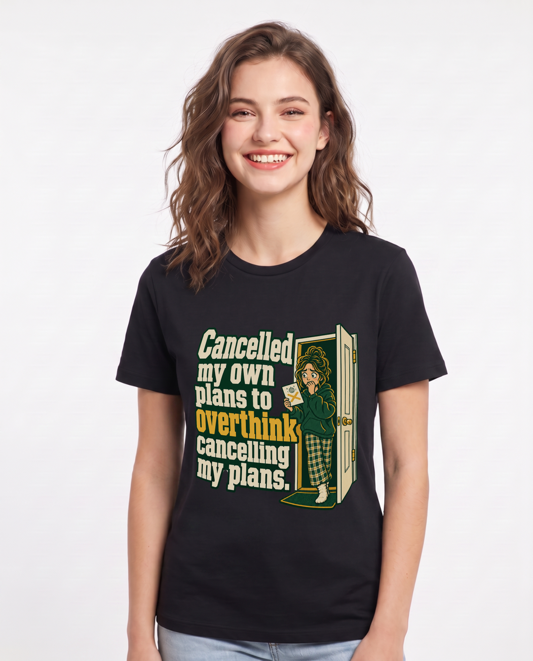 Meme Black T-Shirt for Women – Everyday Expression Graphic Tee product image 3