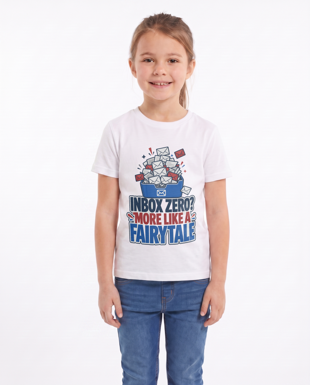 Inbox Zero? More Like A Fairytale White T-Shirt mockup 1