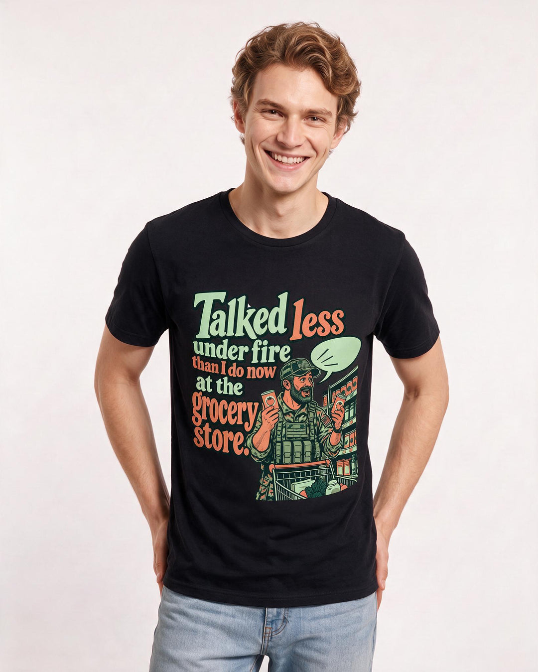 Veteran Black T-Shirt for Men – Everyday Expression Graphic Tee product image 1