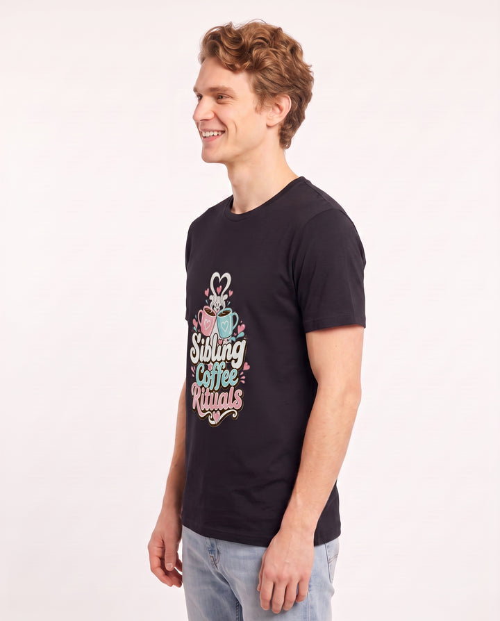 Sibling Coffee Rituals Men's Black T-Shirt product image 3