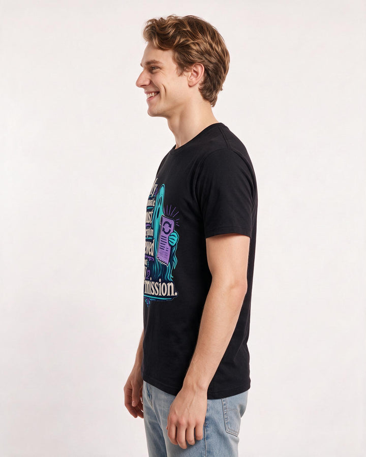 Funny Halloween Men's Black T-Shirt – My automatic ghost subscription renewed without my permission. product image 2