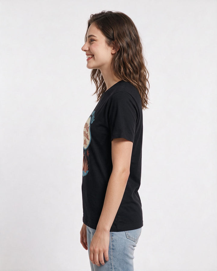 Hunting Women's Black T-Shirt - This spot was recommended by several product image 2