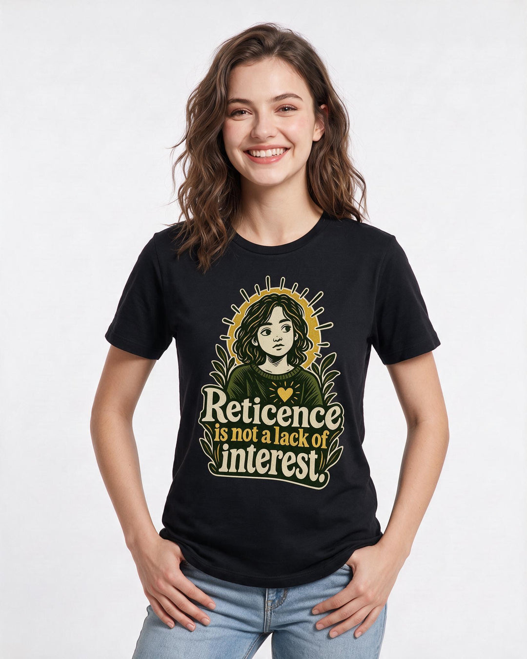 Neurodiversity Black T-Shirt for Women – Everyday Expression Graphic Tee product image 1