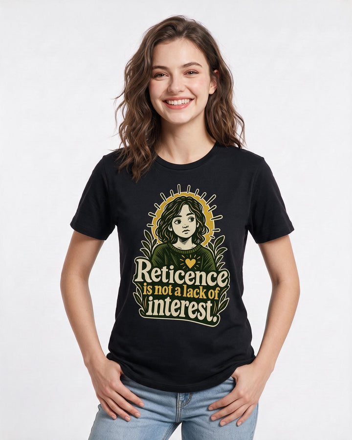 Neurodiversity Black T-Shirt for Women – Everyday Expression Graphic Tee product image 1