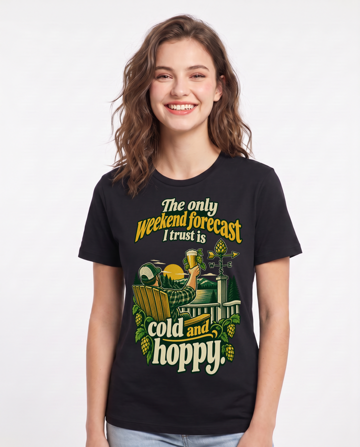 Beer Black T-Shirt for Women – Everyday Expression Graphic Tee product image 3