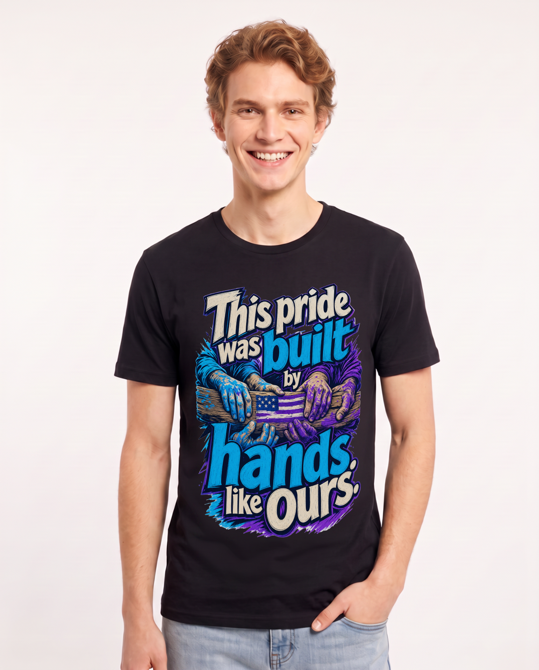 Patriotic Black T-Shirt for Men – Everyday Expression Graphic Tee product image 3
