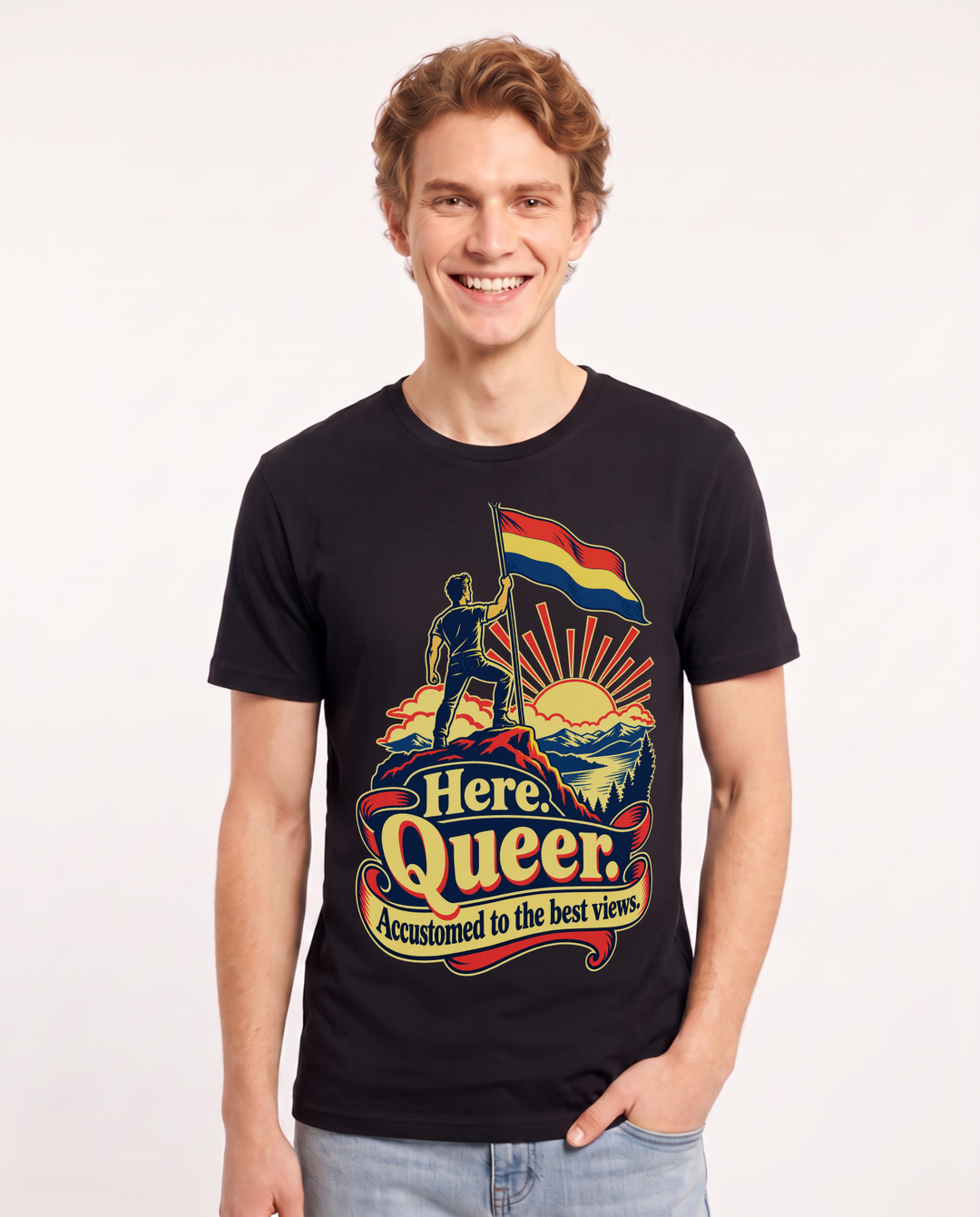Pride Black T-Shirt for Men – Everyday Expression Graphic Tee product image 3