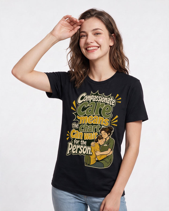 Nurse Black T-Shirt for Women – Nursing Life Graphic Tee product image 1