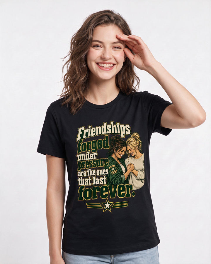 Veteran Black T-Shirt for Women – Everyday Expression Graphic Tee product image 1