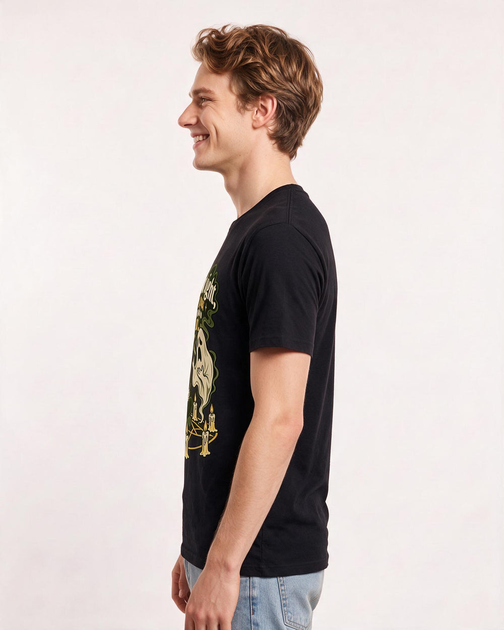 Halloween Black T-Shirt for Men – Halloween Theme Graphic Tee product image 2