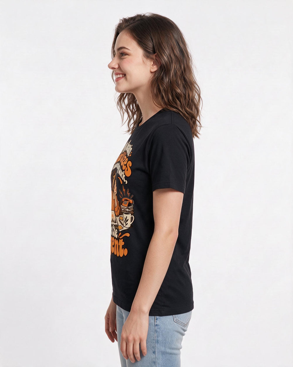 Neurodiversity Black T-Shirt for Women – Everyday Expression Graphic Tee product image 2