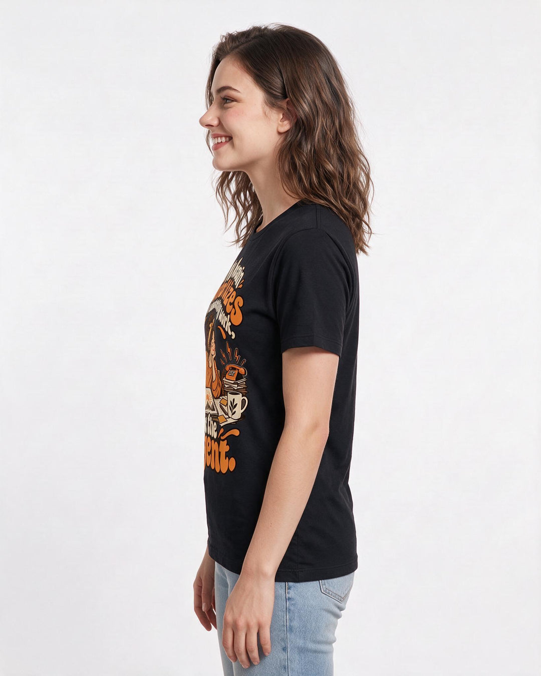 Neurodiversity Black T-Shirt for Women – Everyday Expression Graphic Tee product image 2