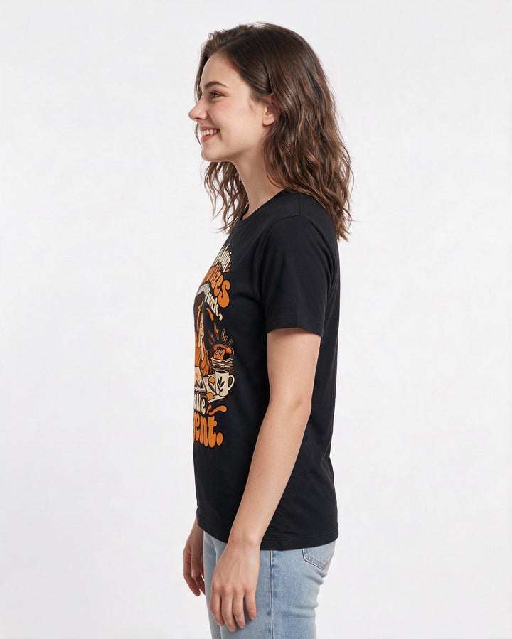 Neurodiversity Black T-Shirt for Women – Everyday Expression Graphic Tee product image 2