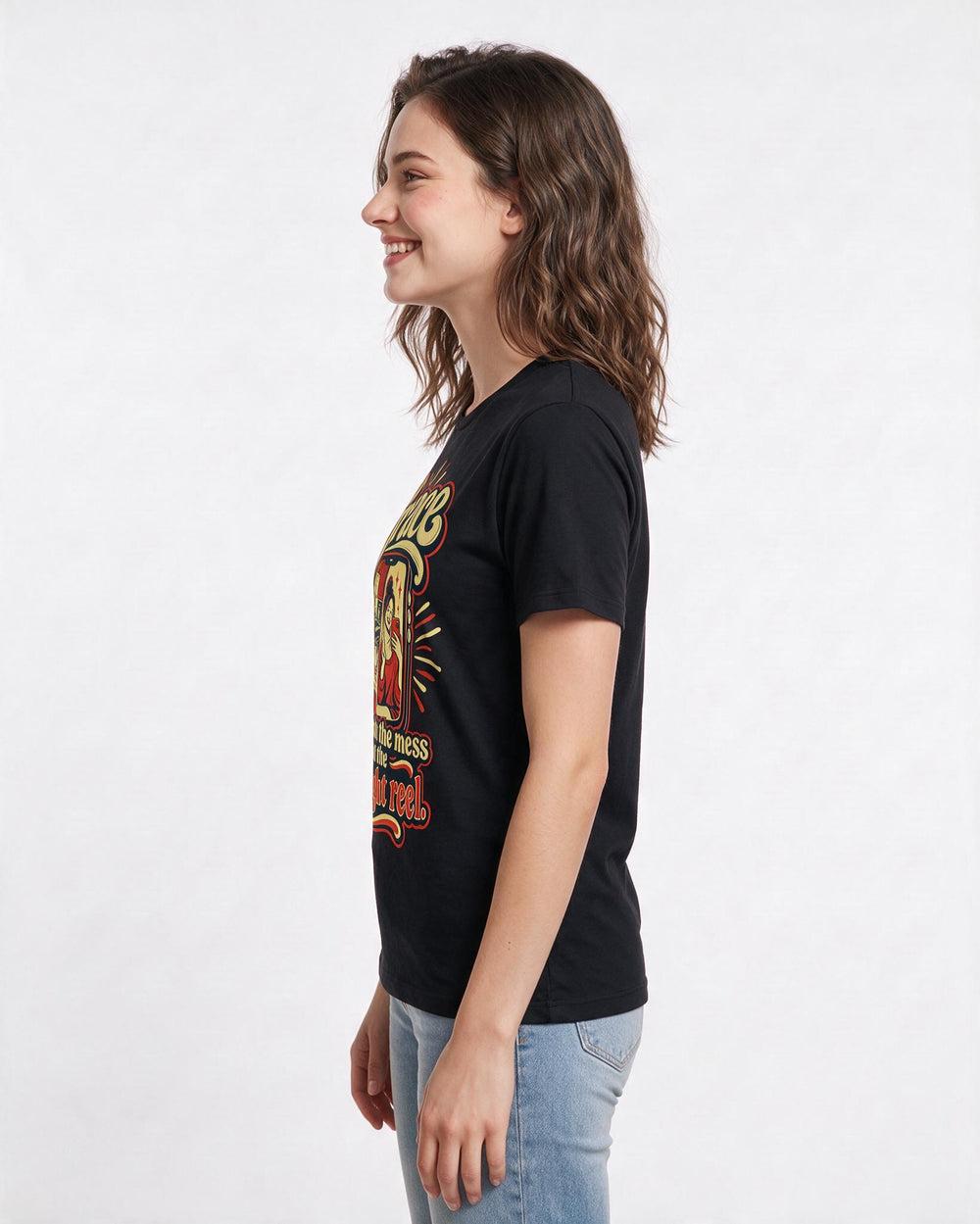 Christian Faith Black T-Shirt for Women – Everyday Expression Graphic Tee product image 2