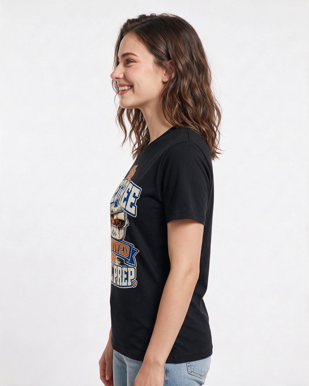 Funny Graduation Women's Black T-Shirt – My degree survived my meal prep. product image 2