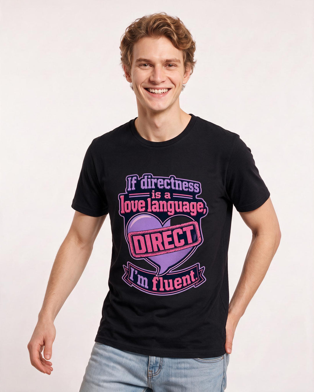 Neurodiversity Black T-Shirt for Men – Everyday Expression Graphic Tee product image 1