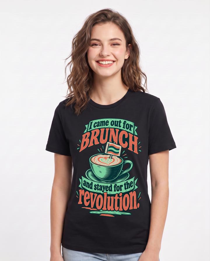 Pride Black T-Shirt for Women – Everyday Expression Graphic Tee product image 3