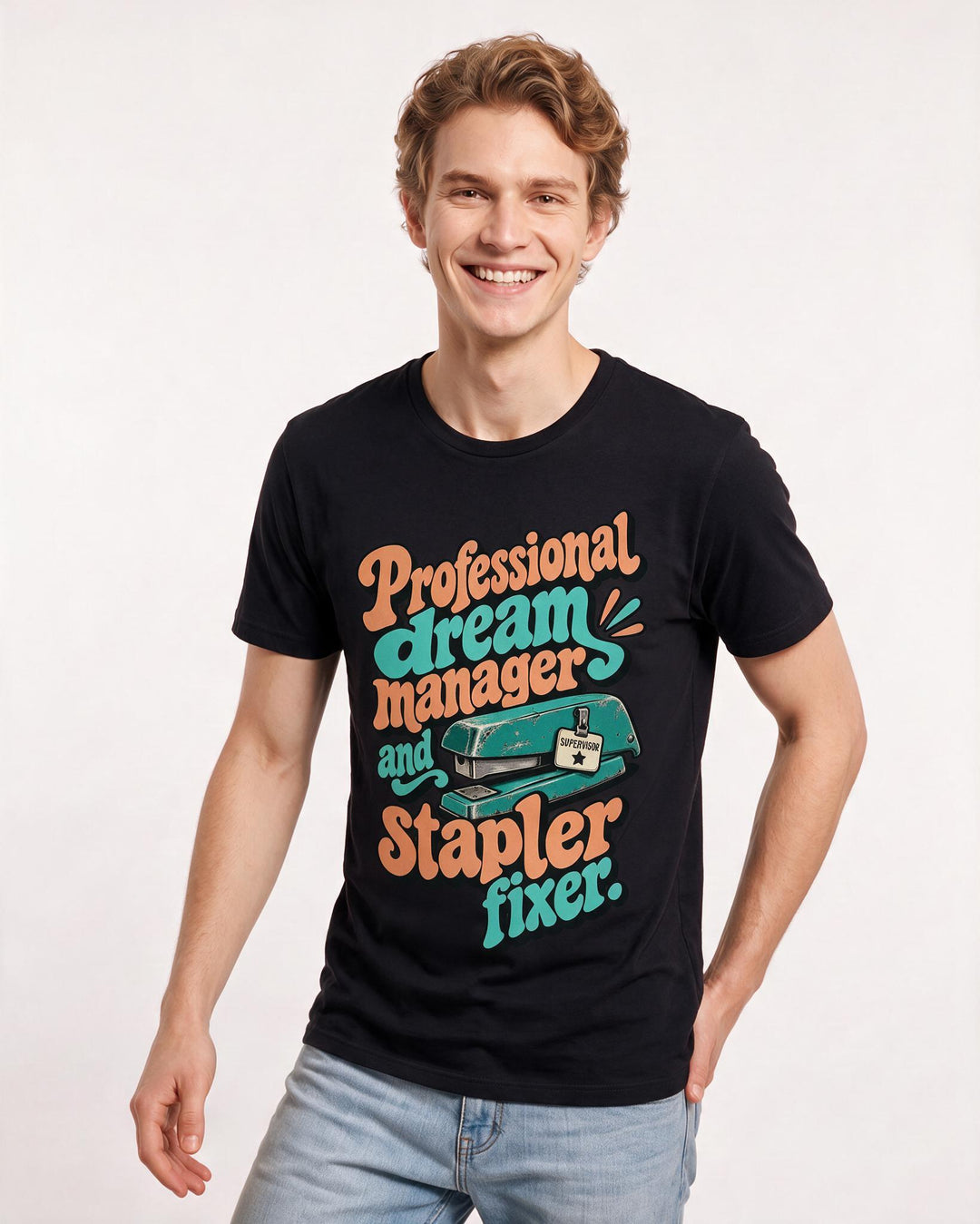 Teacher Black T-Shirt for Men – Everyday Expression Graphic Tee product image 1