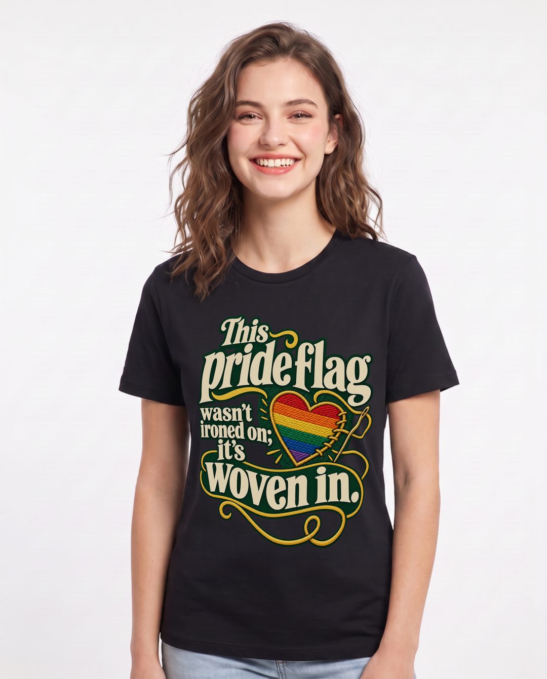 Pride Black T-Shirt for Women – Everyday Expression Graphic Tee product image 3
