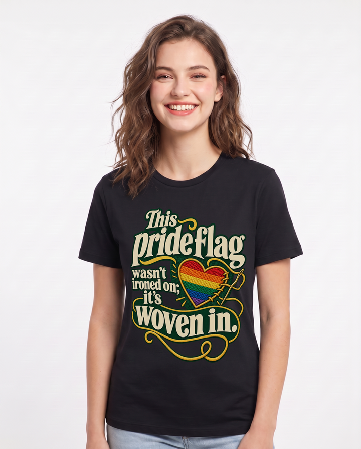 Pride Black T-Shirt for Women – Everyday Expression Graphic Tee product image 3