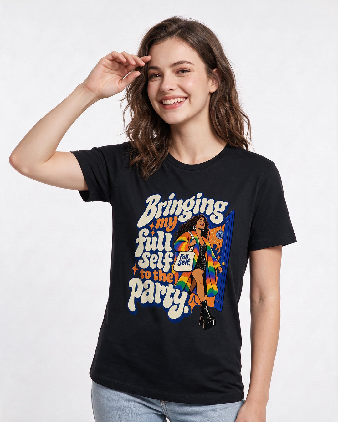 Pride Black T-Shirt for Women – Everyday Expression Graphic Tee product image 1