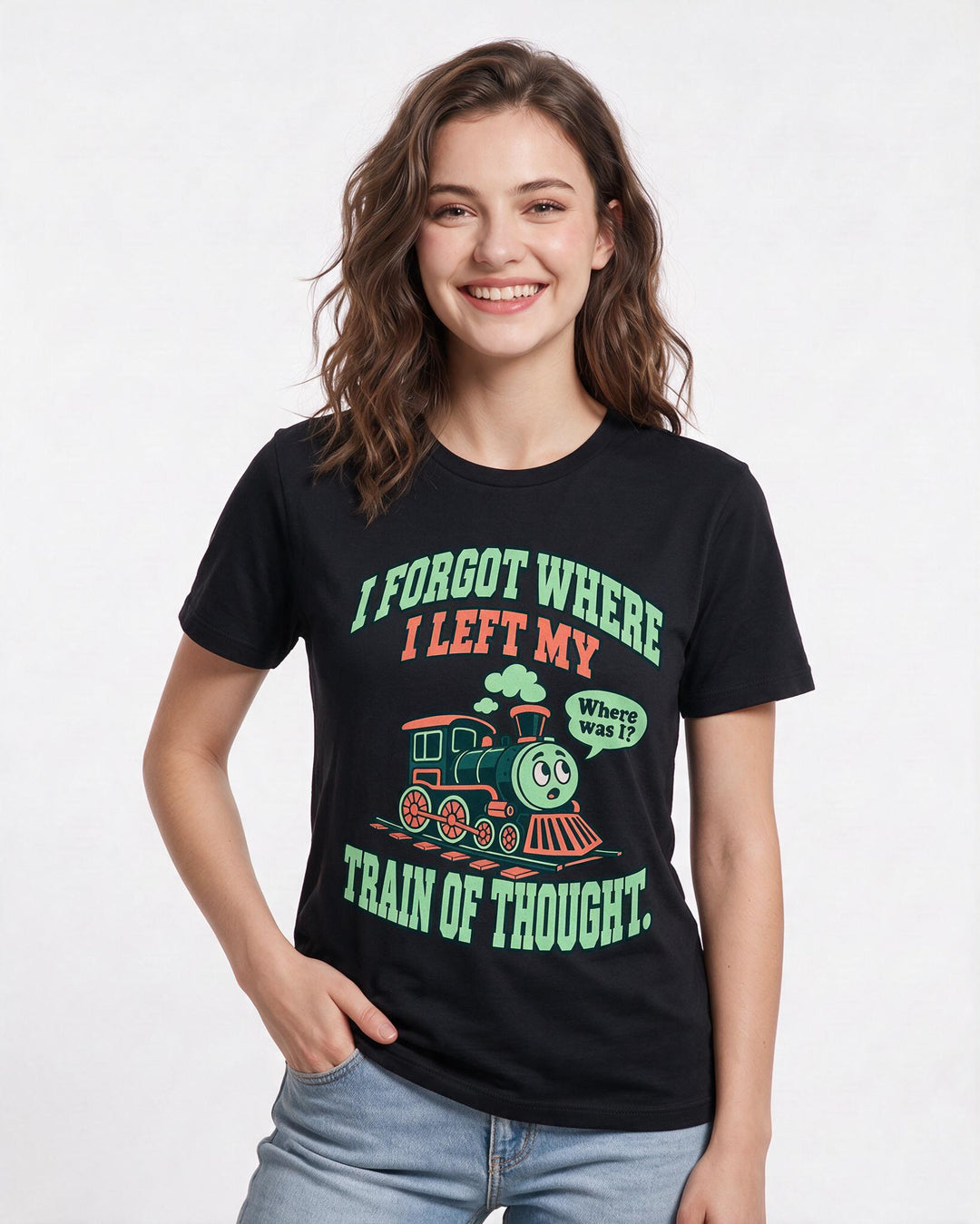 Meme Black T-Shirt for Women – Everyday Expression Graphic Tee product image 1