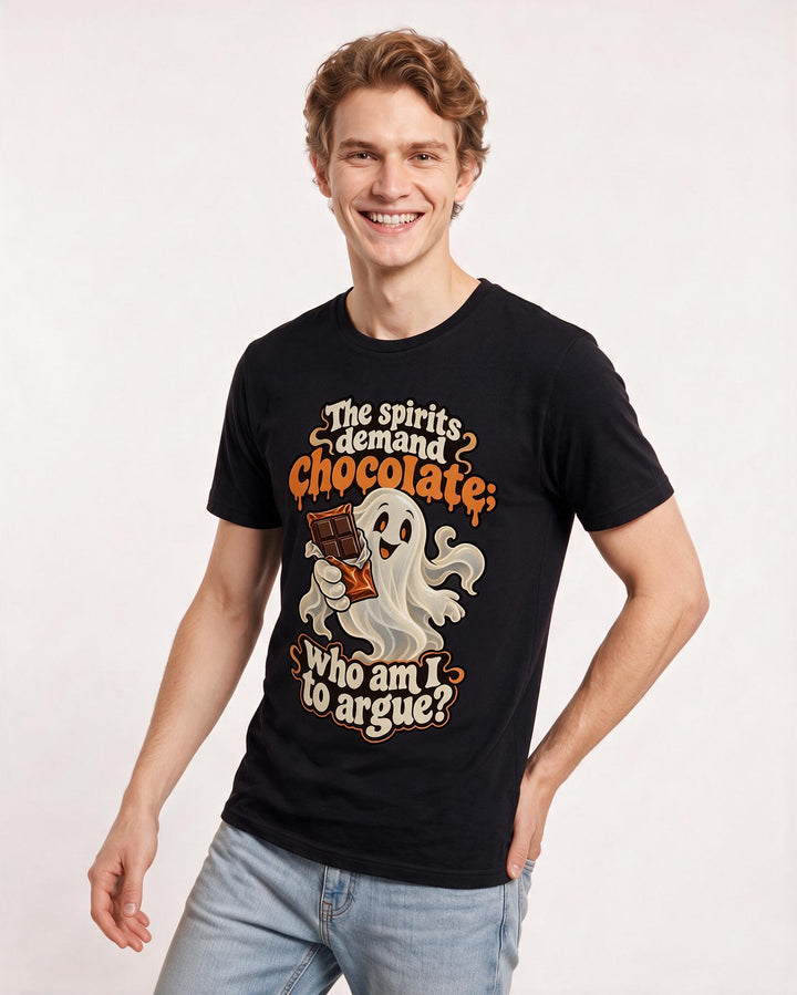 Halloween Black T-Shirt for Men – Halloween Theme Graphic Tee product image 1