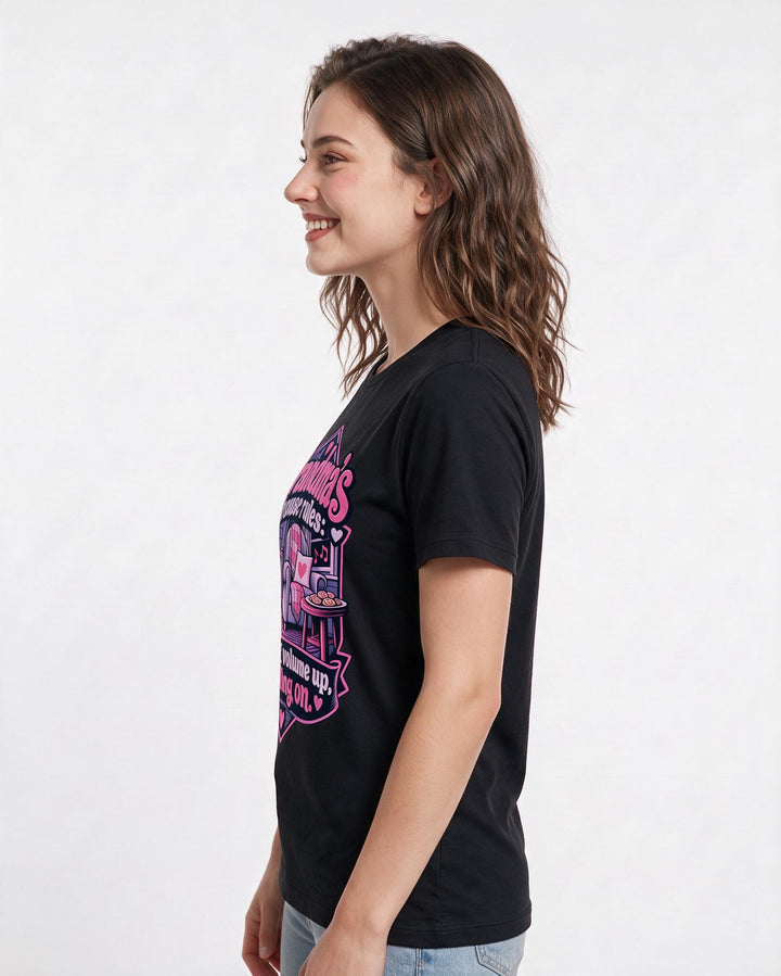 Grandparent Black T-Shirt for Women – Everyday Expression Graphic Tee product image 2