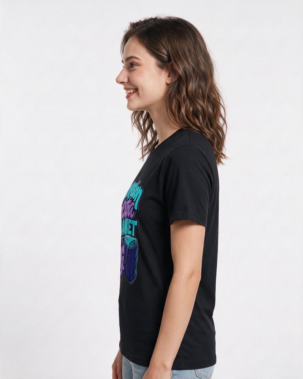 Nurse Black T-Shirt for Women – Nursing Life Graphic Tee product image 2