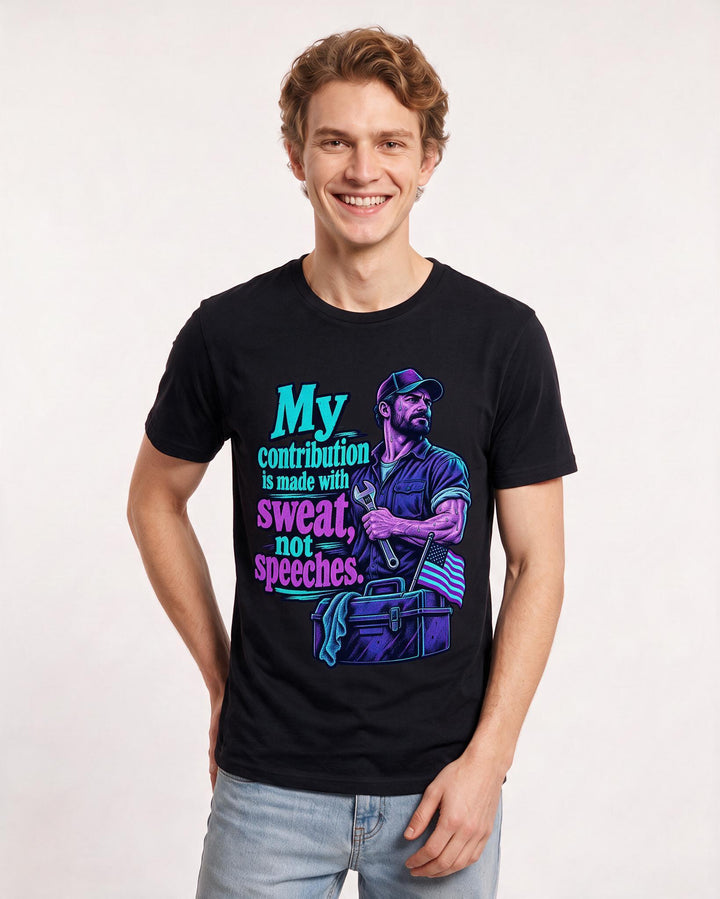 Patriotic Black T-Shirt for Men – Everyday Expression Graphic Tee product image 1
