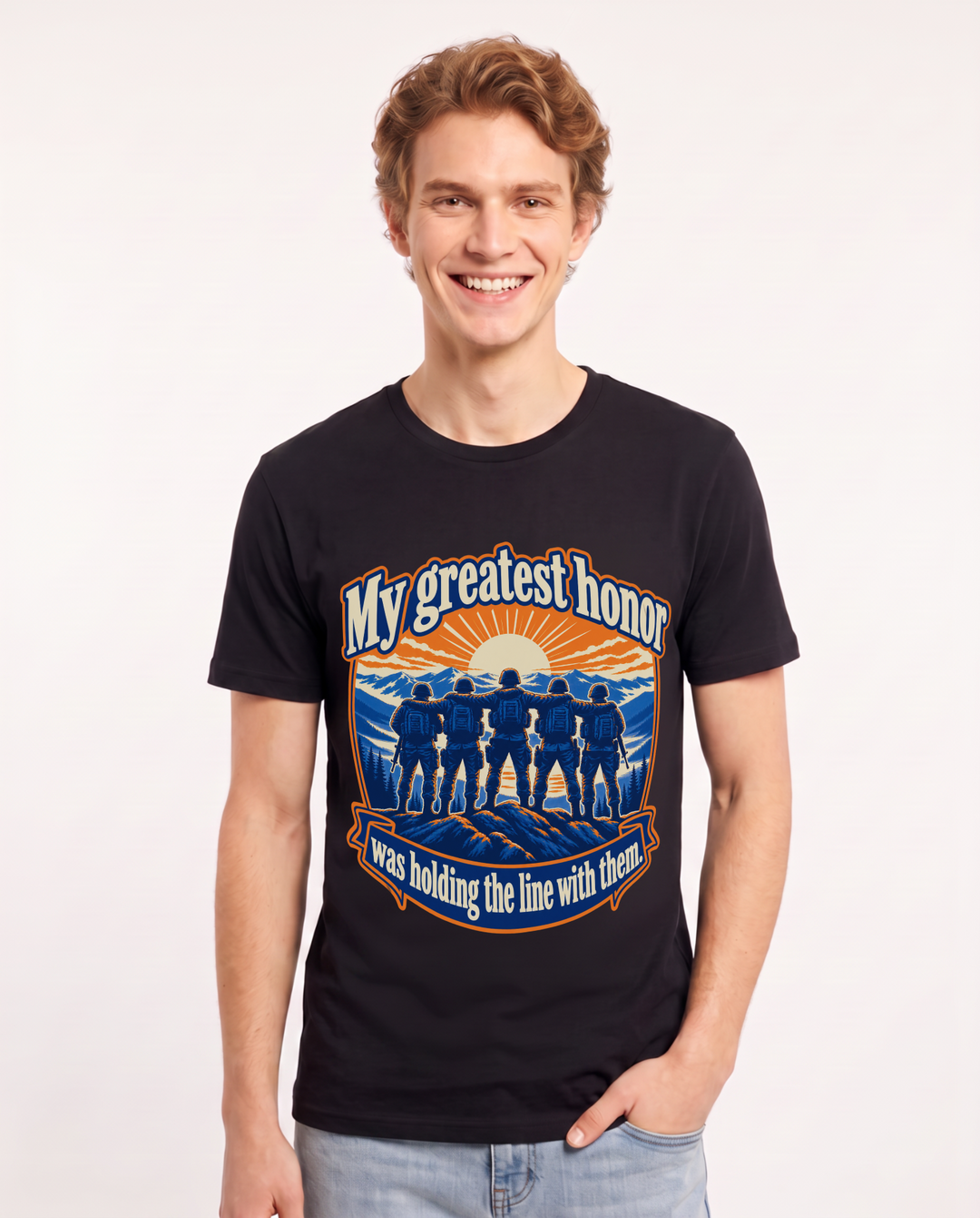 Veteran Black T-Shirt for Men – Everyday Expression Graphic Tee product image 3