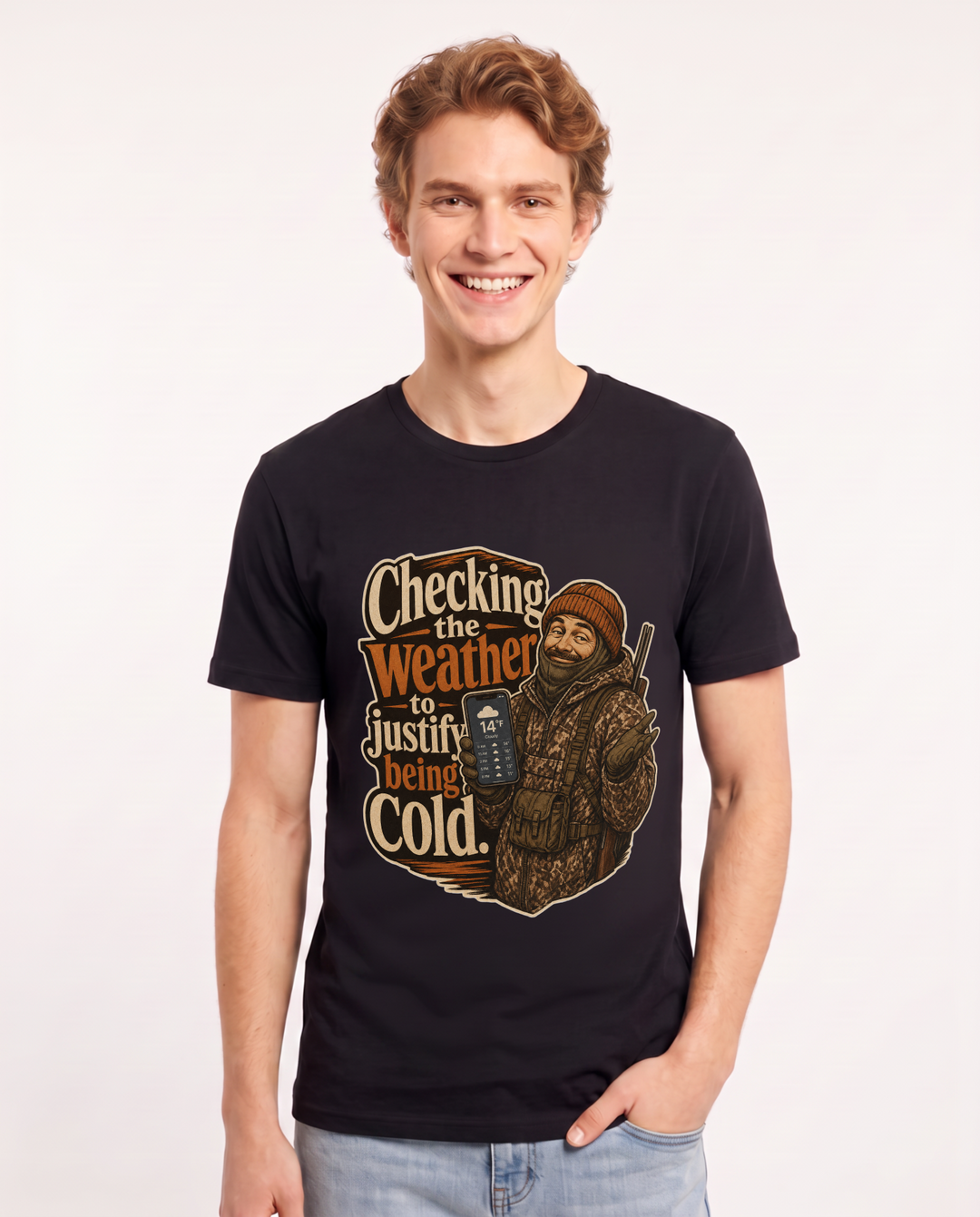 Hunting Black T-Shirt for Men – Everyday Expression Graphic Tee product image 3
