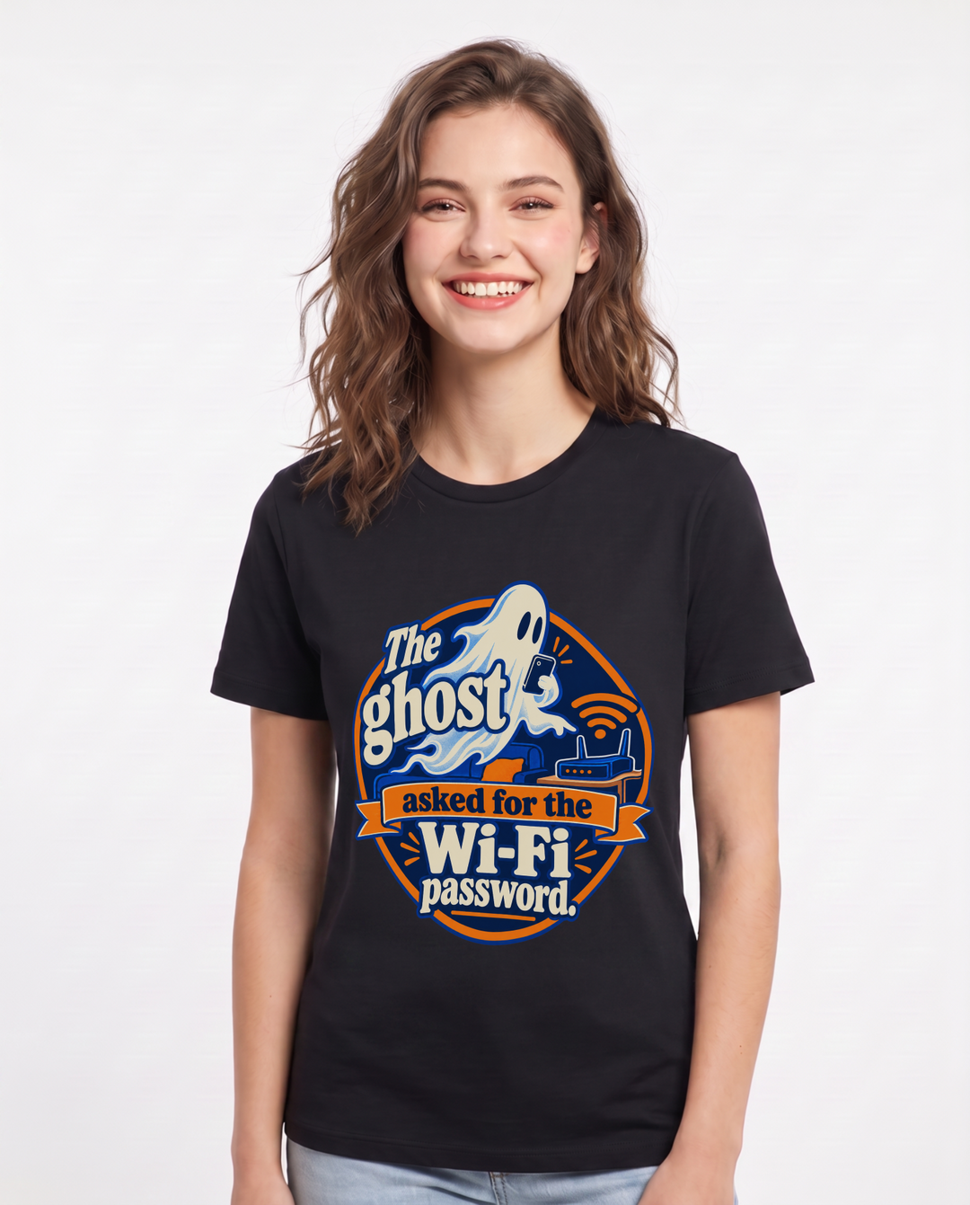 Halloween Black T-Shirt for Women – Halloween Theme Graphic Tee product image 3