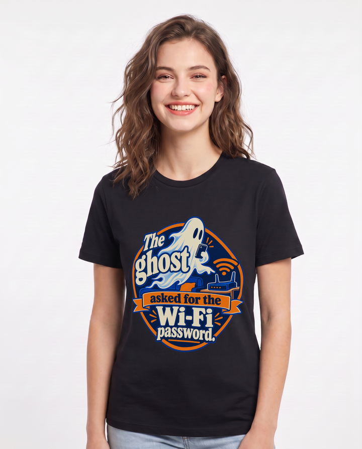 Halloween Black T-Shirt for Women – Halloween Theme Graphic Tee product image 3