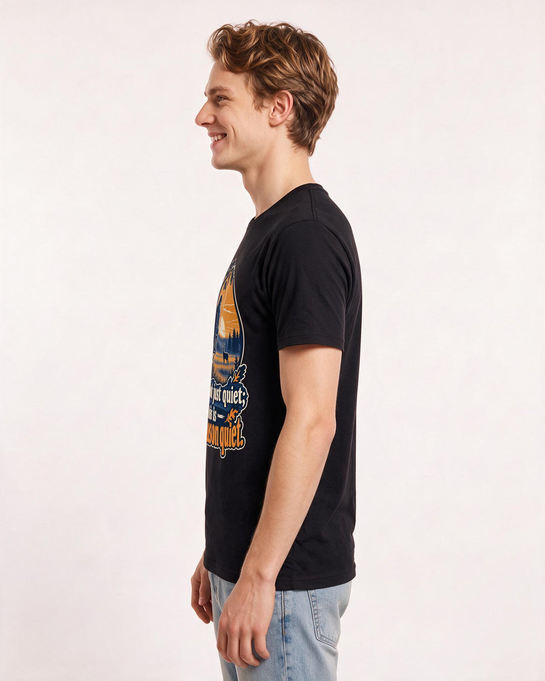 Hunting Black T-Shirt for Men – Everyday Expression Graphic Tee product image 2