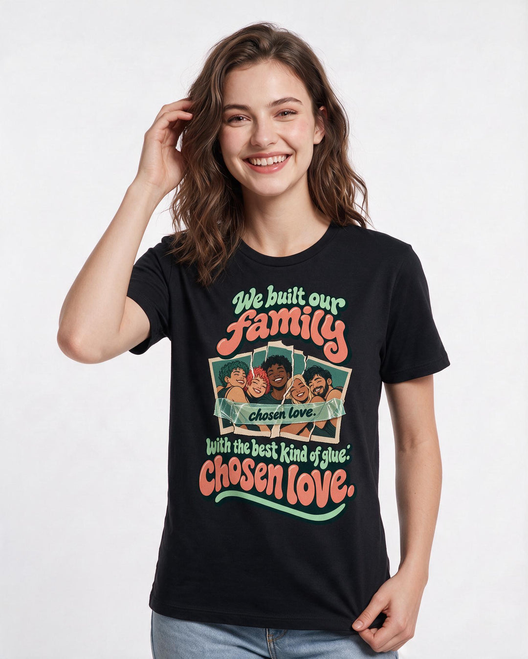 Pride Black T-Shirt for Women – Everyday Expression Graphic Tee product image 1