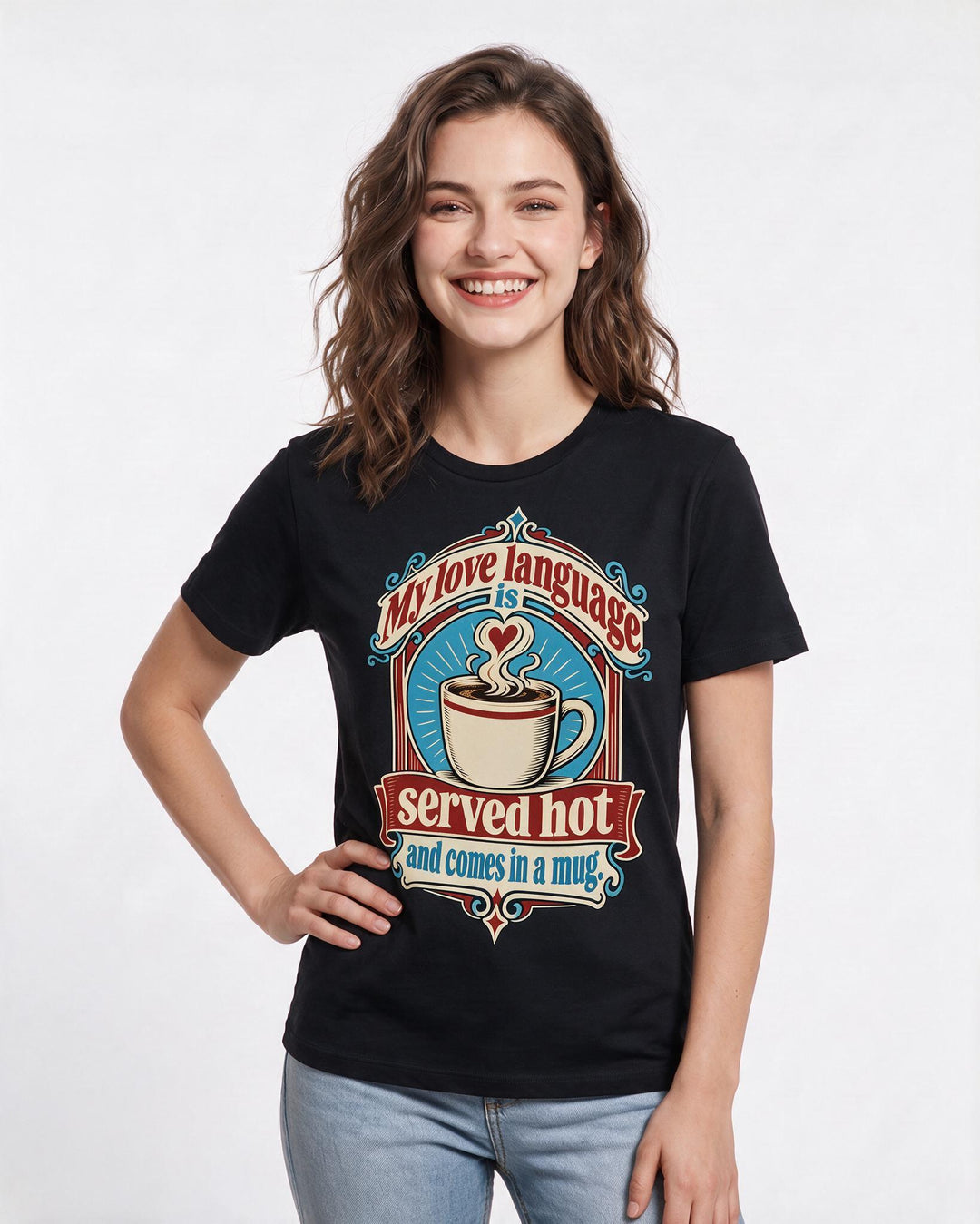 Grandparent Black T-Shirt for Women – Everyday Expression Graphic Tee product image 1