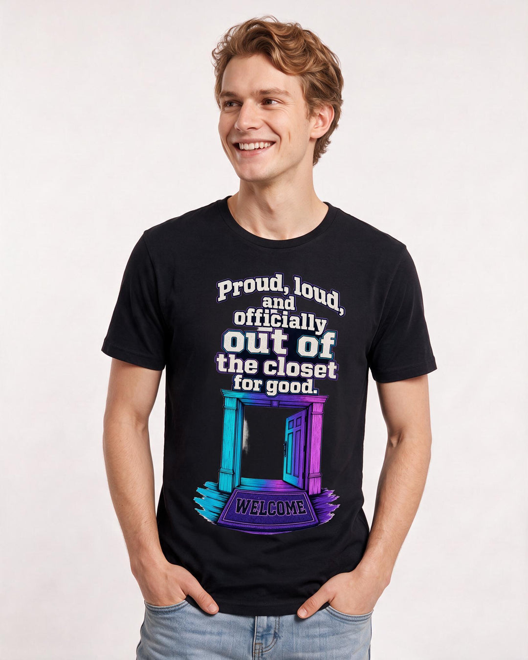 Pride Black T-Shirt for Men – Everyday Expression Graphic Tee product image 1
