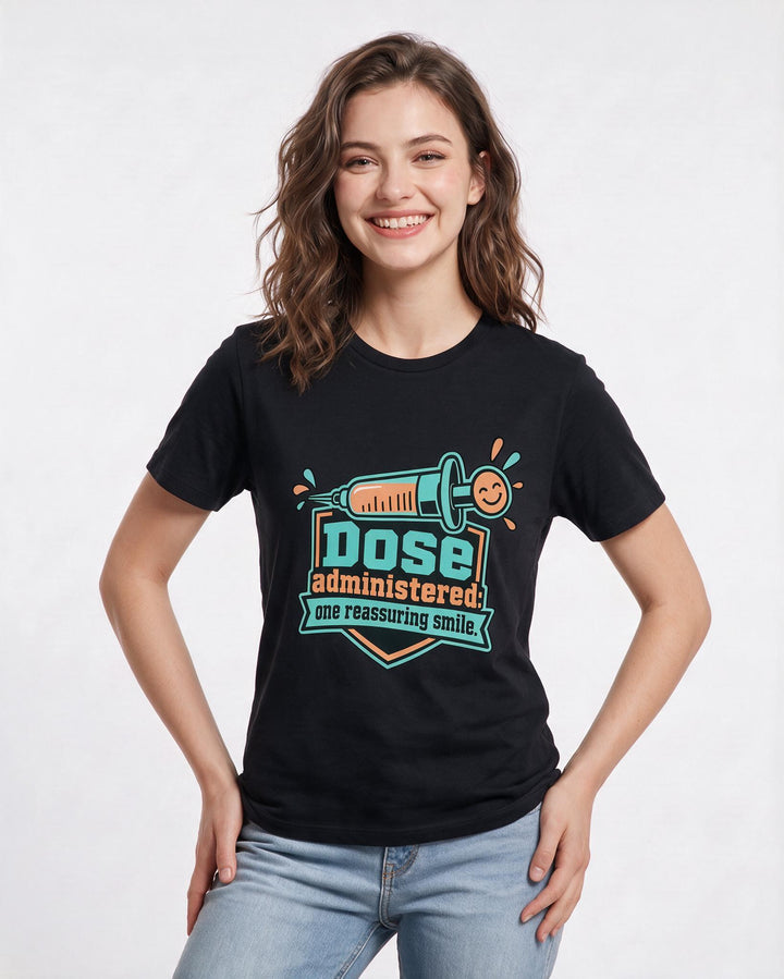 Nurse Black T-Shirt for Women – Nursing Life Graphic Tee product image 1